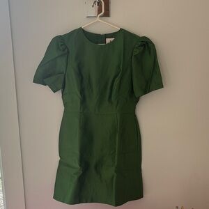 Tuckernuck Green Dupioni Carine Dress